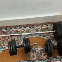 فروش دمبل و هالتر متغیر ۵۰ کیلویی|تجهیزات ورزشی|عسلویه, |دیوار