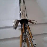 سیخ کباب استیل دسته چوبی باجاش|ظروف پختوپز|بابلسر, |دیوار