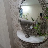 آیینه و شمعدان برنز