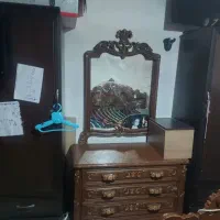 تخت خواب دونفره بدون تشک|تخت و سرویس خواب|بومهن, |دیوار