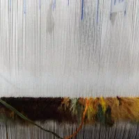 نخ و نقشه دار قالی چله کشی شده|تابلو فرش|فردیس, ثابتی|دیوار