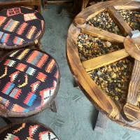 میز و صندلی چهار نفره چوبی درجه یک