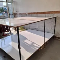 میز کار برش خیاطی با پایه فلزی و ورق ام دی اف