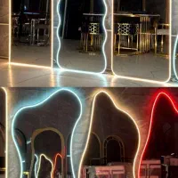 آینه قدی دفرمه نئونی پایه دار تولیدی مشهد|آینه|مشهد, حجت|دیوار