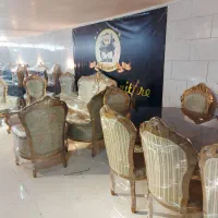 مبل 9و ناهارخوری 8نفره چوب گردو مناسب جهیزیه