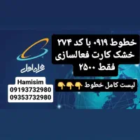 خطوط ۰۹۱۹ کد ۲۷۴ خشک فقط ۲۵۰۰