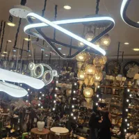 لوستر دو حلقه مدرن|لوستر و چراغ آویز|مشهد, توس (بلوار توس)|دیوار