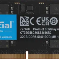 رم لپ‌تاپ Crucial DDR5-5600 ظرفیت 32GB