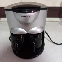 قهوه جوش کوچیک مشکی نقره ای