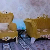 مبل ۷ نفره نیمه استیل|مبلمان خانگی و میز عسلی|کاشمر, |دیوار