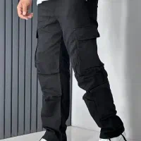 شلوار کارگو کتان نیل کمرکش بگ استایل|لباس|فردیس, فردیس|دیوار