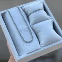 ست گردنبند و دستبند کارتیر دوبل