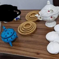 شکلات خوری  جام  ست حلزونی  ست چوبی