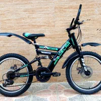 دوچرخه 20 ترمز دیسکی دنده‌ای فنردار در حدنو