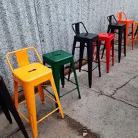 صندلی فلزی اپن کانتر پشت بلند و پشت کوتاه تولیکس|صندلی و نیمکت|ری, بازار آهن|دیوار