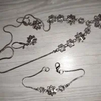 سرویس نقره  دستبند گوشواره گردنبند