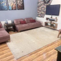 فرش دستبافت  گبه خود رنگ نرم و ضخیم
