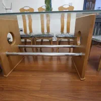 میز صفحه شیشه ای با ۸ صندلی|میز و صندلی غذاخوری|تهران, زرکش|دیوار