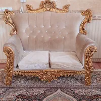 مبل سلطنتی ۵نفره و  دوعددفرش ۱۲دمتری ۳۳تومن|مبلمان خانگی و میز عسلی|اسلام‌‌آباد غرب, |دیوار