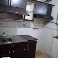 کابینت فلزی با در و صفحه mdf سینک هود شیر الات