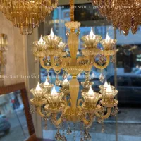 طراحی وتولید لوستر کریستالی / پارس آباد|لوستر و چراغ آویز|پارسآباد, |دیوار