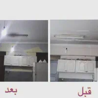 نقاشی ساختمان و در و پنجره حرفه ای|خدمات پیشه و مهارت|دورود, |دیوار