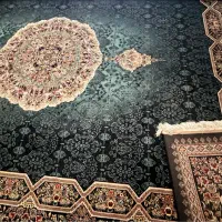 قالی هالید سورمه ای|فرش|جیرفت, |دیوار