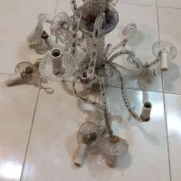 دو عدد لوستر کریستالی قدیمی|لوستر و چراغ آویز|اصفهان, کوی میلاد|دیوار