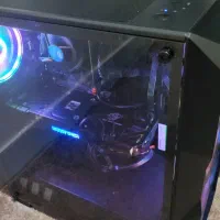 کیس گیمینگ به همراه مانیتور ۲۴ 75 هرتز هواوی