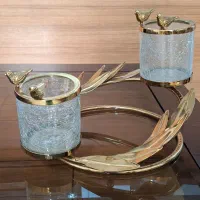 ظرف تزئینی طلایی