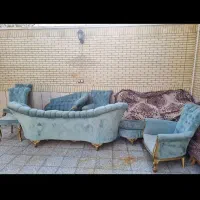سرویس مبل ۹نفره|مبلمان خانگی و میز عسلی|اصفهان, شهرک شهید منتظری|دیوار