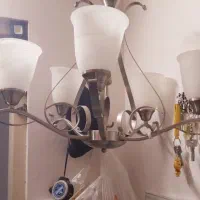 لوستر ۵شاخه کروم نو