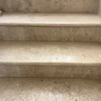 سنگ پله کرم دست دوم و نرده سنگی
