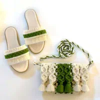 کیف و صندل مکرومه|کیف، کفش، کمربند|کرمان, |دیوار