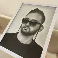 طراحی چهره سیاه قلم (سفارش)