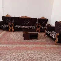 مبل نو یدونه زدگی همرا با میز وسط و ۳تا عسلی|مبلمان خانگی و میز عسلی|کوهدشت, |دیوار