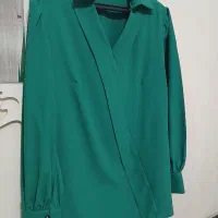 شومیز سبز یلدایی،خوشرنگ و زیبا ،سایز۴۴