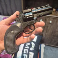 تفنگ کلت فلزی ترقه ای 8 تایی برند DYAL رنگ مشکی