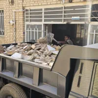 حمل مصالح ساختمانی ماسه ونخاله آجر