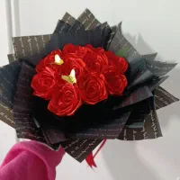 دسته گل روبانی حاضر و آماده تحویل