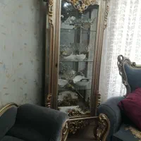 مبل استیل 9نفره +یک عدد شزلون+یک عدد ویترین|مبلمان خانگی و میز عسلی|کرج, شهرک ولیعصر|دیوار