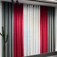 پرده آماده مخمل کالیفرنیا رنگ بندی کامل