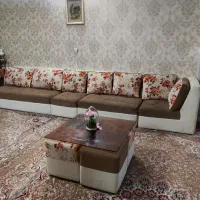 مبل ال ۷نفره به همراه پاف