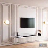 گچبری پیش ساخته قابندی دیوار و پتینه کاری