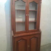 کتابخانه کمد بوفه چوبی چوب گردو