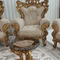 مبل سلطنتی 9نفره شاهنشین درحدنونو|مبلمان خانگی و میز عسلی|ملایر, |دیوار