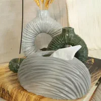 گلدان دونات چروک بزرگ وکوچک وجادستمال کاغذی