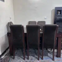 فروش مبل سلطنتی ۹نفره ومیزنهارخوری ۶نفره|مبلمان خانگی و میز عسلی|سیرجان, |دیوار