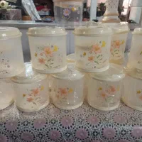 جای ادویه و حبوبات به همراه پیمانه قاشقی