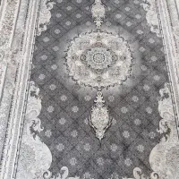 فرش طوسی ۱۲۰۰ شانه تراکم ۳۶۰۰ عقیق کاشان  دو کناره